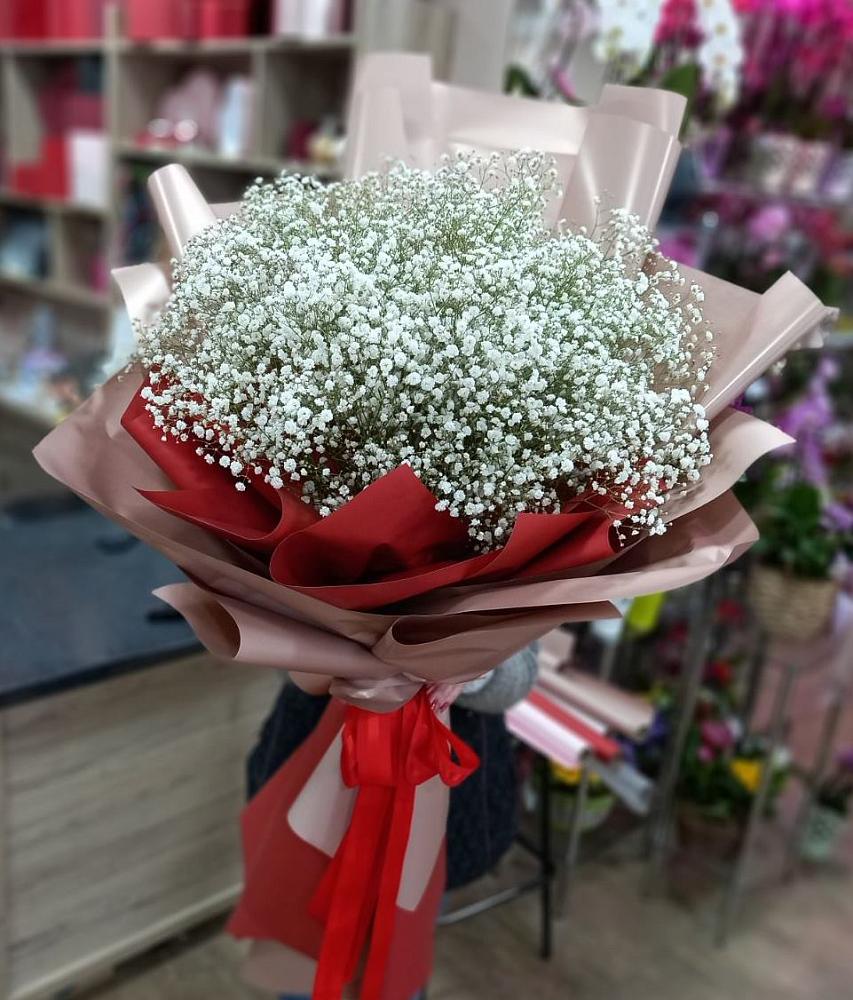 Букет Белые хлопья в Поселок Памяти 13 Борцов Букет цветов из: Гипсофила в Поселок Памяти 13 Борцов
