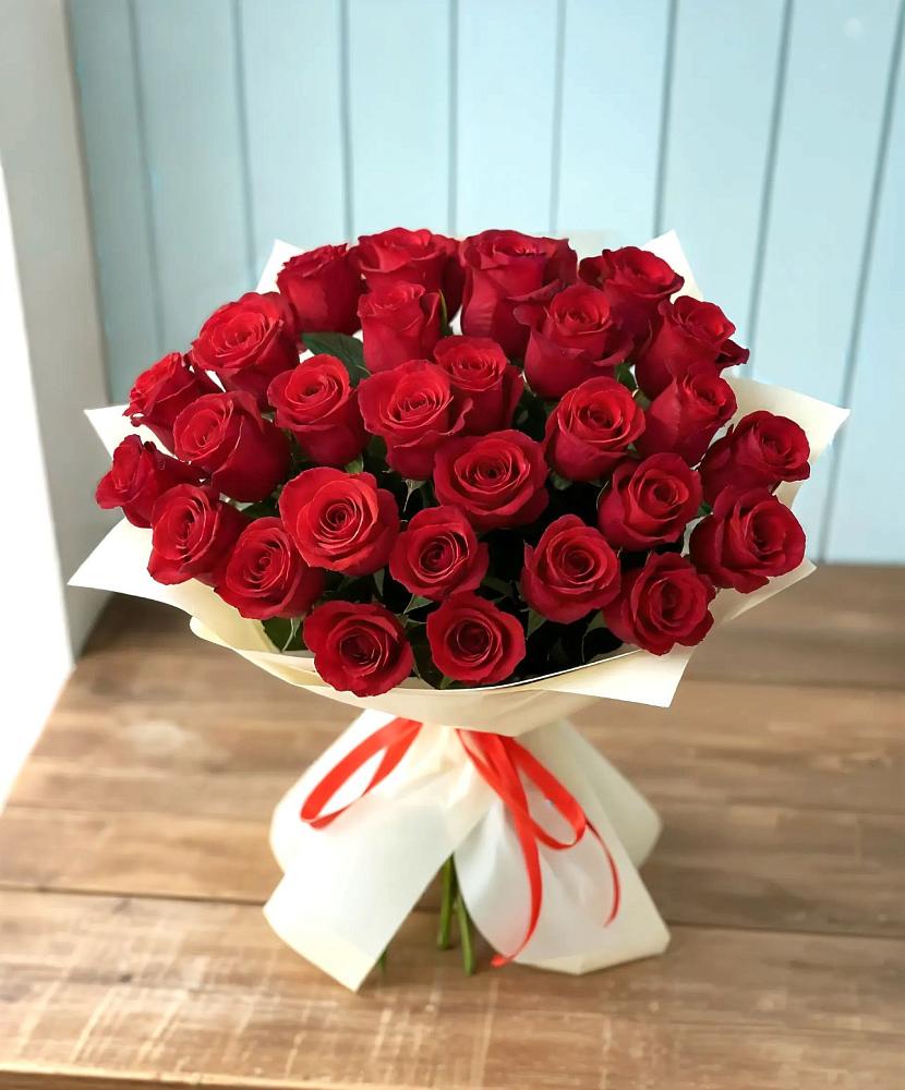 Букет 29 Красных роз в Поселок Памяти 13 Борцов