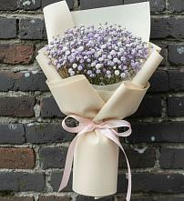 Букет цветов из:  Гипсофила в Поселок Памяти 13 Борцов