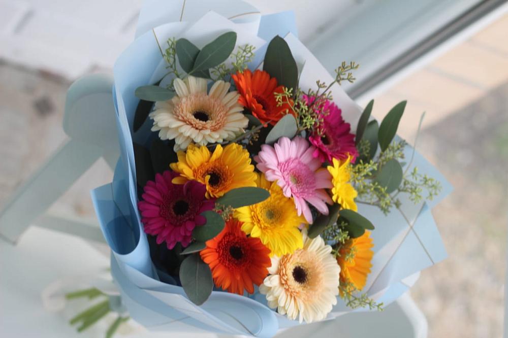 Букет цветов из: Герберы в Поселок Памяти 13 Борцов