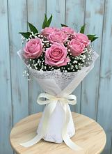 Букет цветов из:  Розы #REPLACE_PRED# Поселок Памяти 13 Борцов