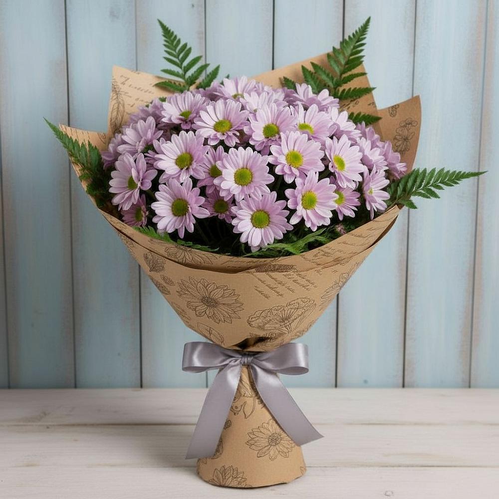 Букет цветов из: Хризантемы в Поселок Памяти 13 Борцов