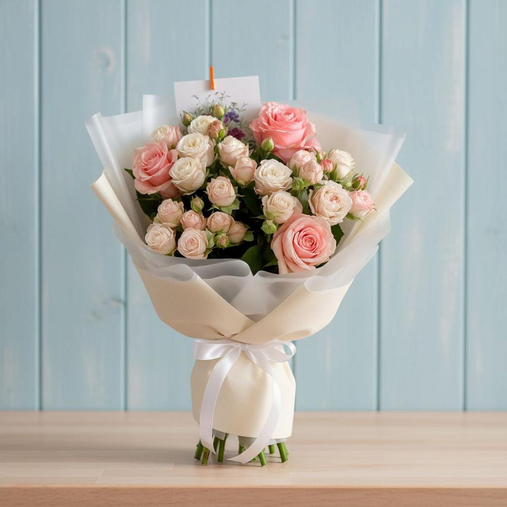 Букет цветов из: Розы в Поселок Памяти 13 Борцов