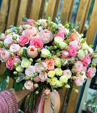 Букет цветов из:  Розы #REPLACE_PRED# Поселок Памяти 13 Борцов