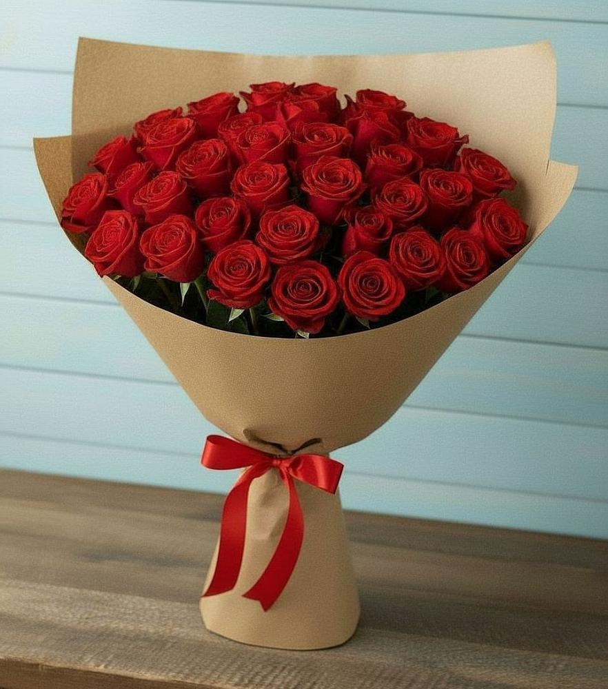 Букет Красные розы Милано в Поселок Памяти 13 Борцов