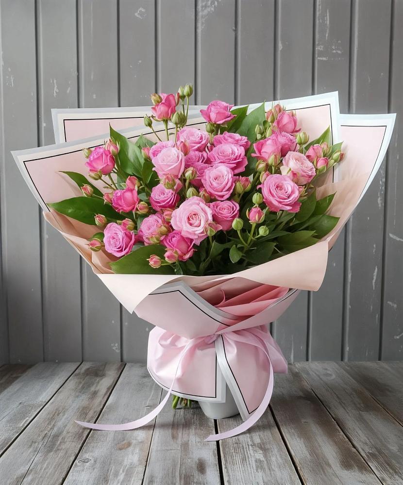 Букет Розовый кустик в Поселок Памяти 13 Борцов