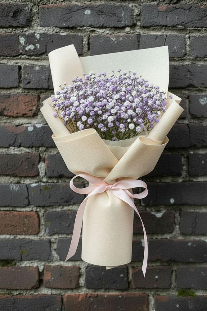 Букет цветов из: Гипсофила в Поселок Памяти 13 Борцов