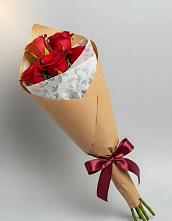 Букет цветов из:  Розы #REPLACE_PRED# Поселок Памяти 13 Борцов