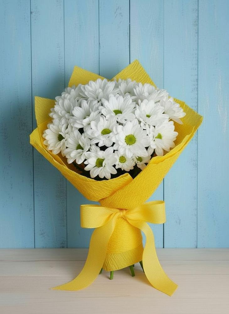 Букет цветов из: Хризантемы в Поселок Памяти 13 Борцов