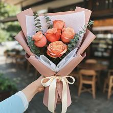 Букет цветов из:  Розы #REPLACE_PRED# Поселок Памяти 13 Борцов