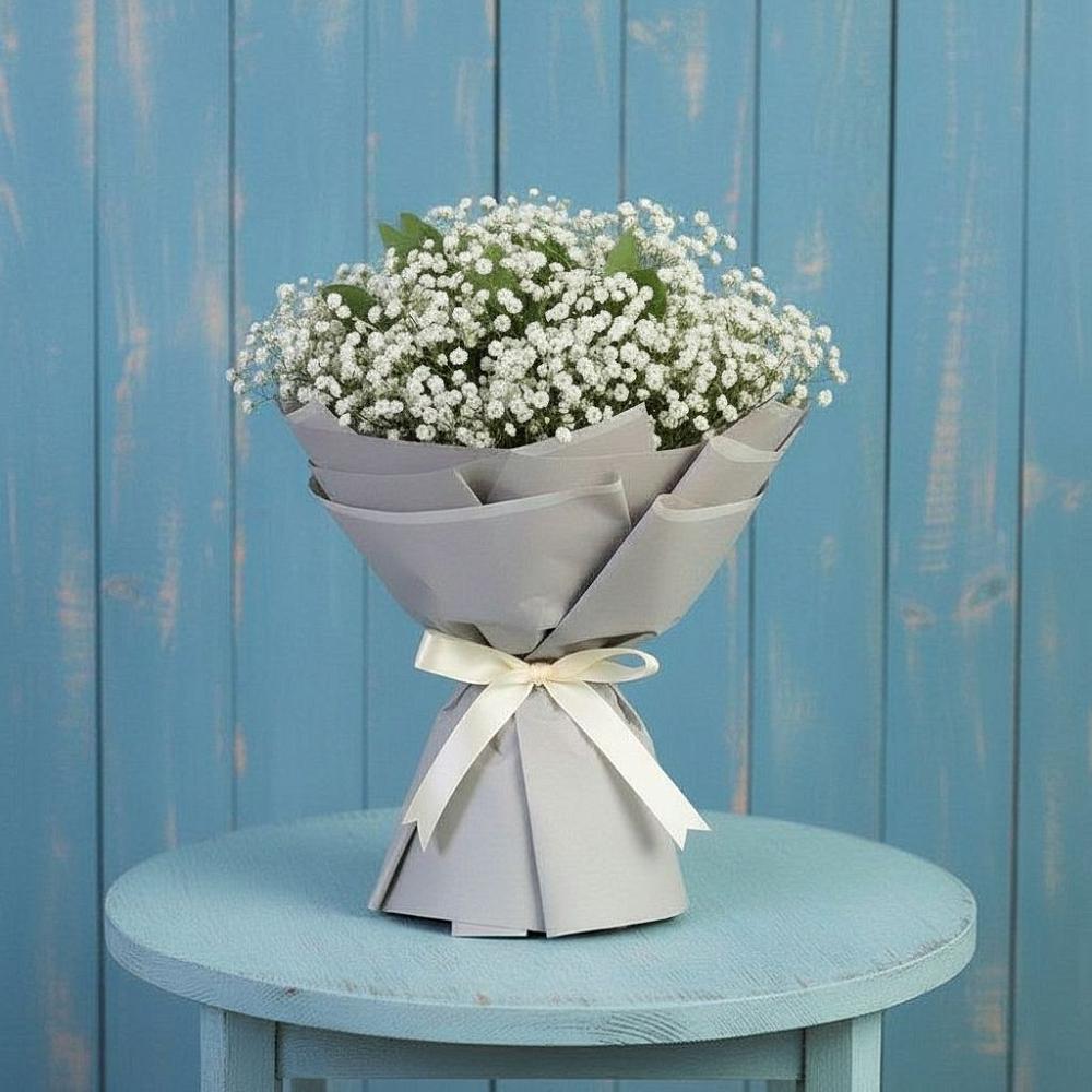 Букет цветов из: Гипсофила в Поселок Памяти 13 Борцов