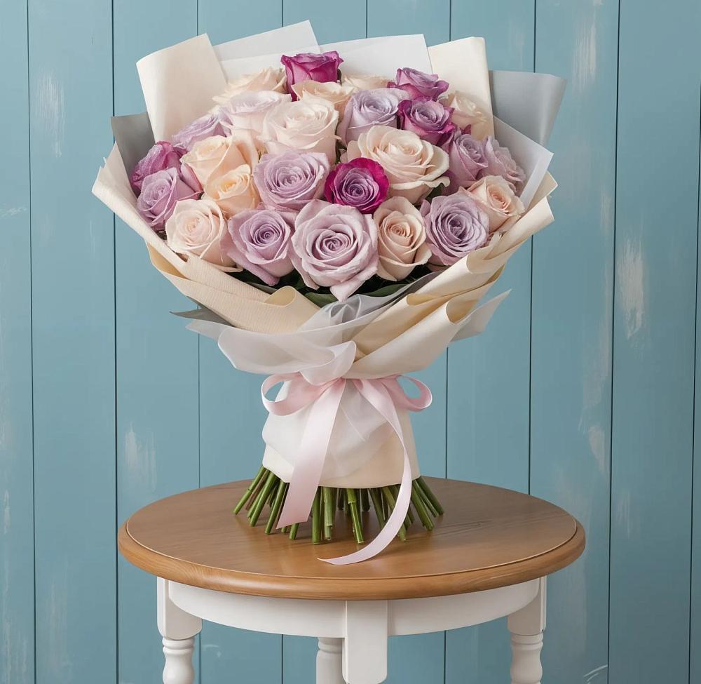 Букет цветов из: Розы в Поселок Памяти 13 Борцов