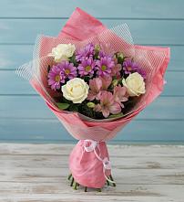 Букет цветов из:  Герберы в Поселок Памяти 13 Борцов