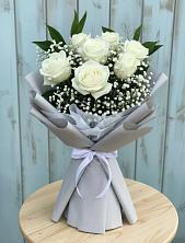 Букет цветов из:  Розы в Поселок Памяти 13 Борцов