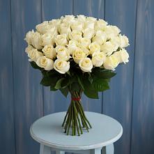 Букет 51 Белая роза Эдлесс Лав в Поселок Памяти 13 Борцов