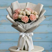 Букет цветов из:  Розы в Поселок Памяти 13 Борцов