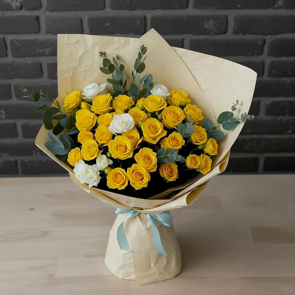 Букет цветов из: Розы в Поселок Памяти 13 Борцов