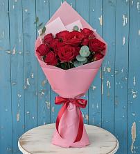 Букет цветов из:  Розы в Поселок Памяти 13 Борцов