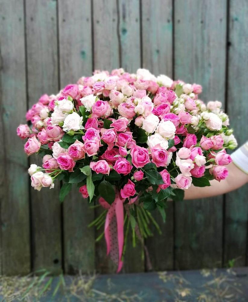 Букет Розовые кустовые розы Натали и Лав Лидия в Поселок Памяти 13 Борцов