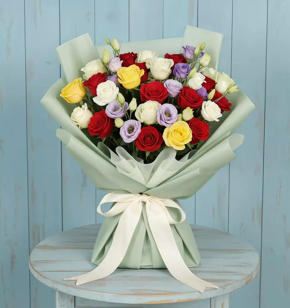 Букет цветов из: Розы в Поселок Памяти 13 Борцов