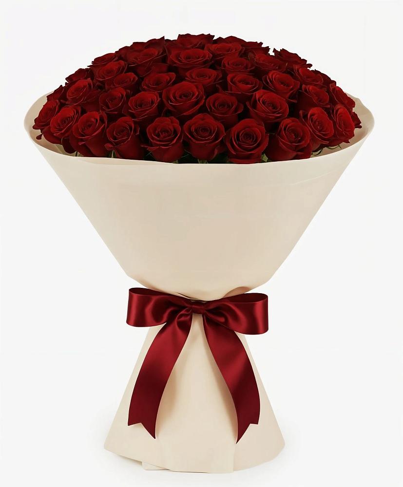 Букет 101 Бордовая роза Блэк Бакарра в Поселок Памяти 13 Борцов