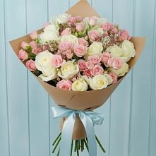 Букет цветов из:  Розы в Поселок Памяти 13 Борцов