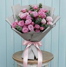 Букет цветов из:  Розы #REPLACE_PRED# Поселок Памяти 13 Борцов